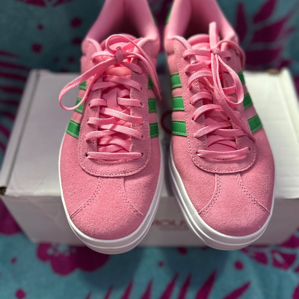 Adidas VL Court Bold Platform Sneakers 9.5 - Picture 2 of 7